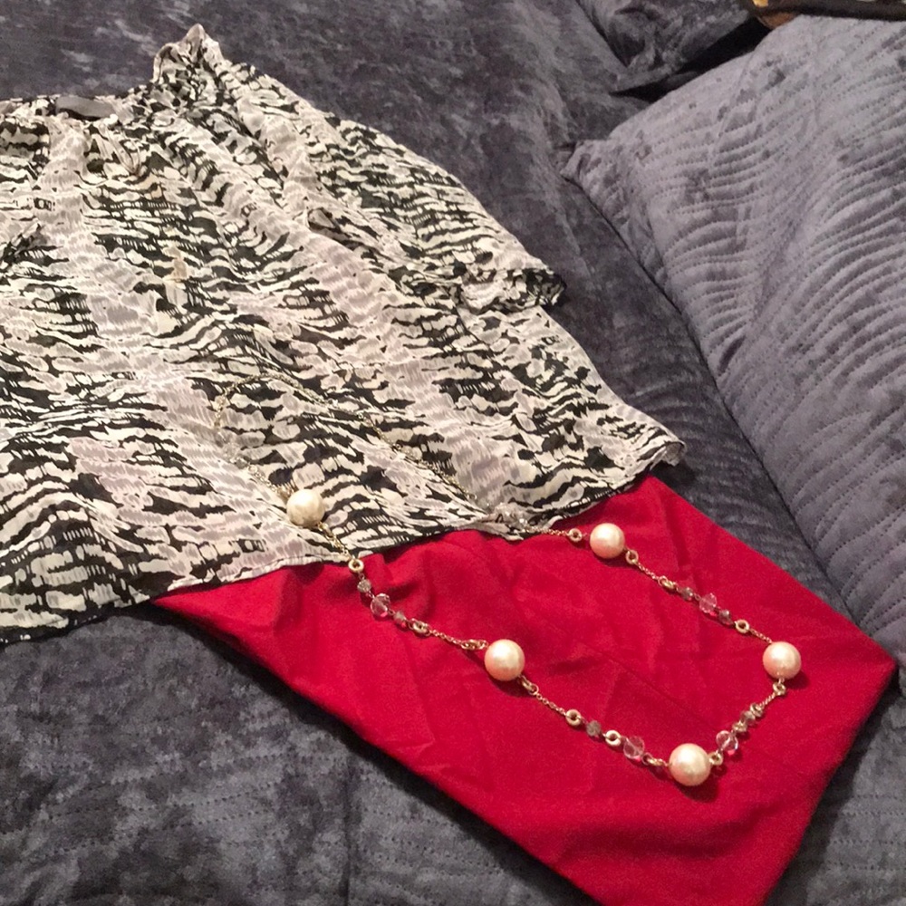 Dark red pants